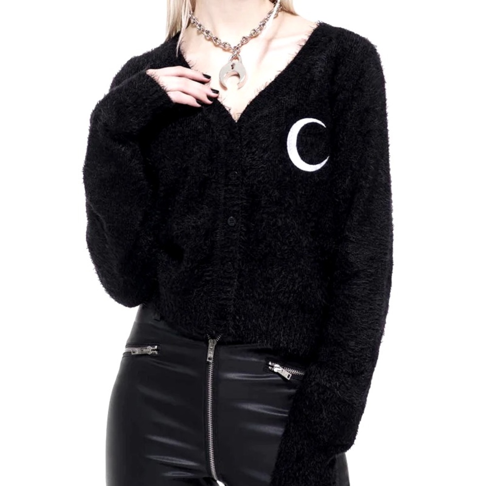 Killstar Crescent Knit Cardigan